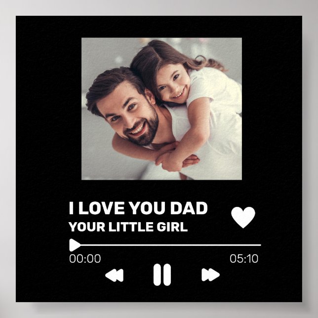 Poster Presente de exibição de registro personalizado (Frente)