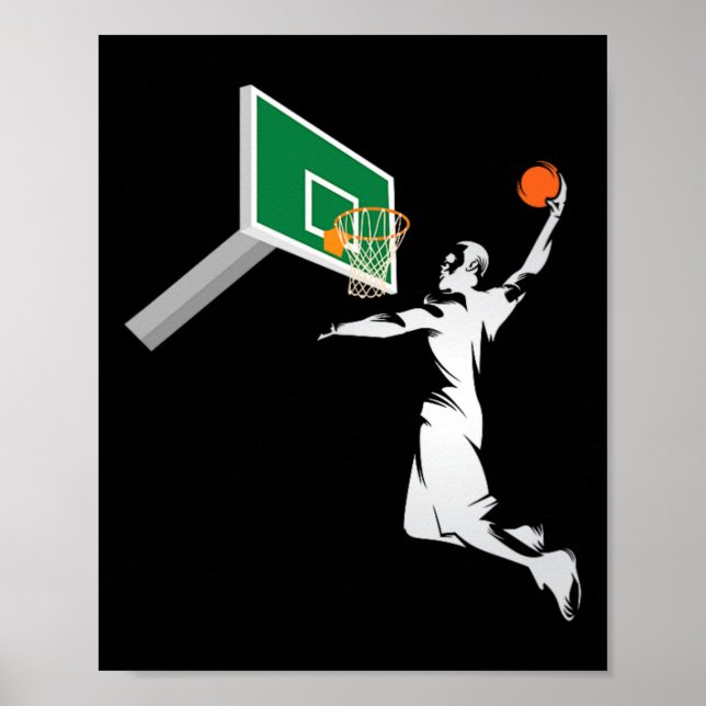 Poster Presente de Fã de Jogador de Esportes Dark Dunk Es (Frente)
