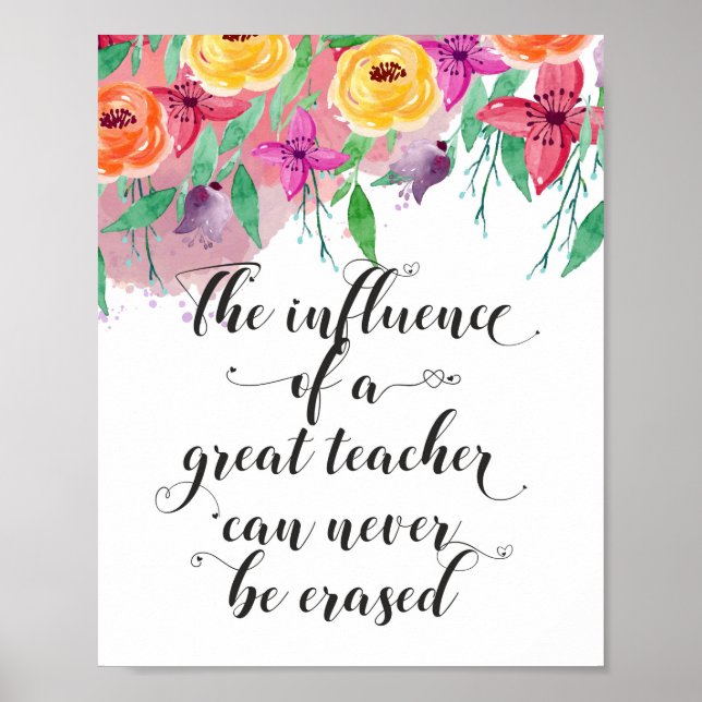 Poster Presente de fim de ano para professor Feliz dia do (Frente)