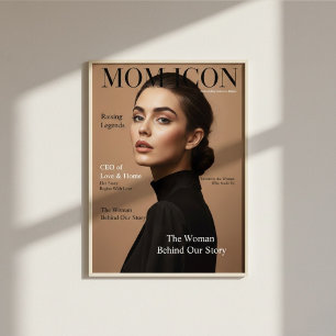 Poster Presente de Foto de Capa de Revista de Luxo Person