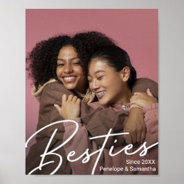 Poster Presente de Foto para Besties Modernas