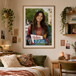 Poster Presente de Foto Personalizada e Inspiradora