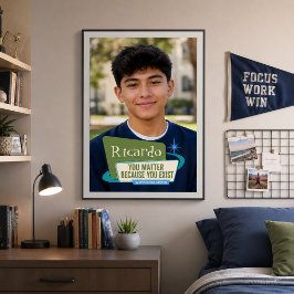 Poster Presente de Foto Personalizado Você Importa