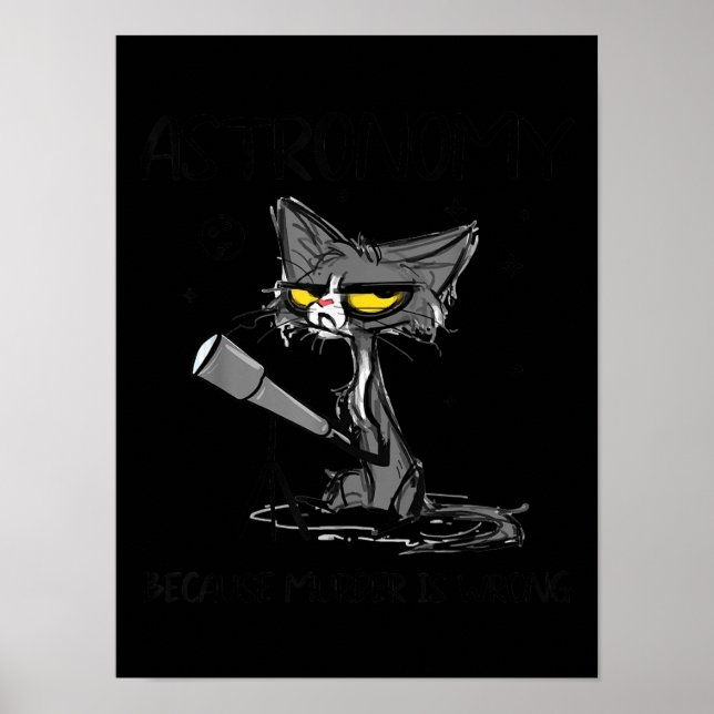 Poster Presente de Gato-Pão | Presente Para Gato De Pó (Frente)