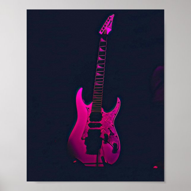 Poster Presente de guitarrista acústico (Frente)