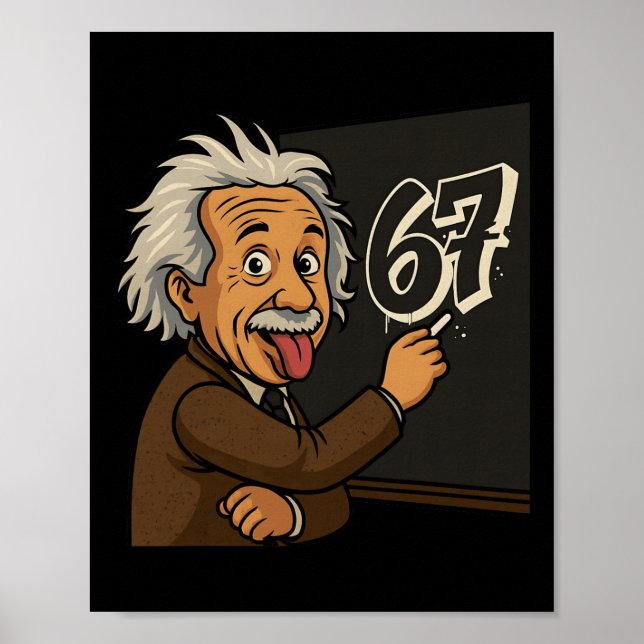 Poster Presente de humor de professor engraçado 67 para e (Frente)