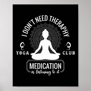 Poster Presente de Ioga para Professor Instrutor Meditaçã