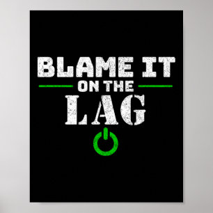 Poster Presente de Jogo no Lag Gaming Engraçado Video Gam