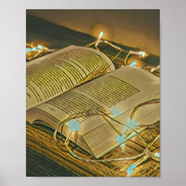 Poster Presente De Leitura De Amantes Para Bibliotecário (Frente)