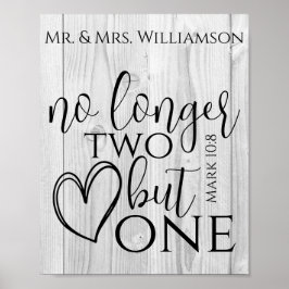 Poster Presente de madeira falsa com citação das escritur