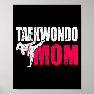 Poster Presente de Mãe de Taekwondo
