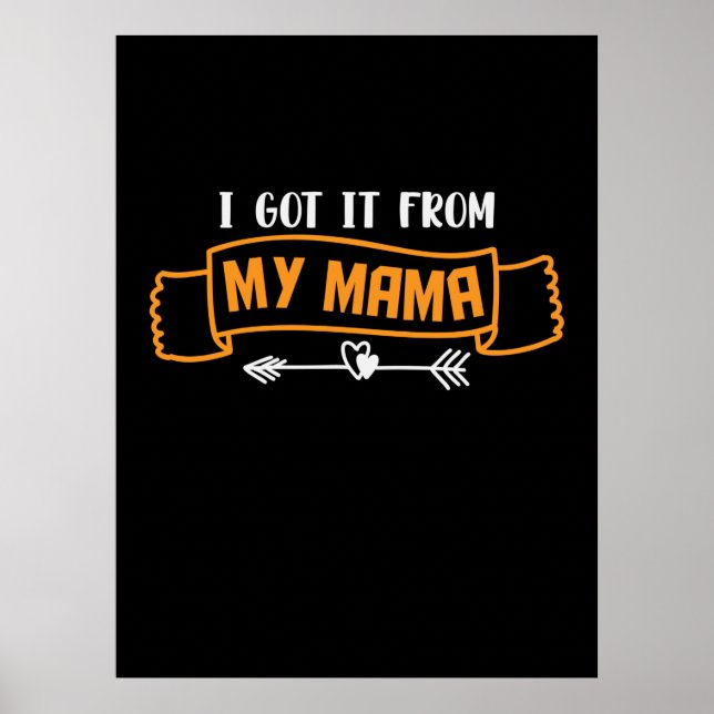 Poster Presente de Mãe Eu Ganhei da Minha Mãe (Frente)