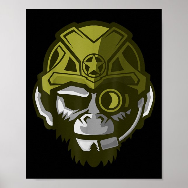 Poster Presente de motivação para musculação de gorila de (Frente)