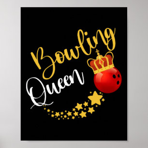 Poster Presente de Mulheres Rainha de Boliche de Boliche