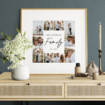 presente de multifamília de fotos simples e modern