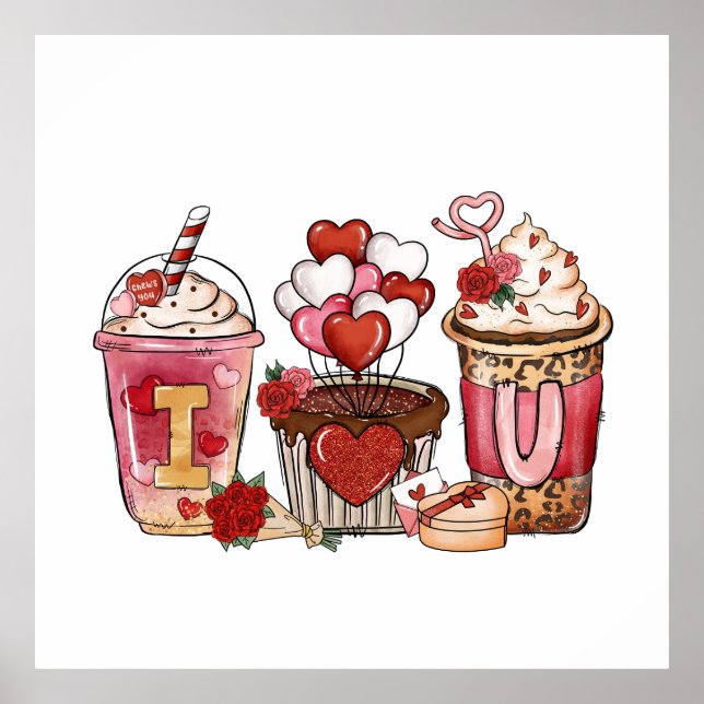 Poster Presente de namorados | Eu Te Amo (Frente)