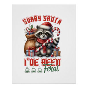 Póster Presente de Natal Desculpe Papai Noel