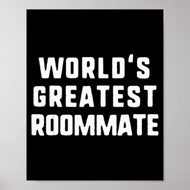 Poster Presente de Natal do Melhor Companheiro de Quarto  (Frente)