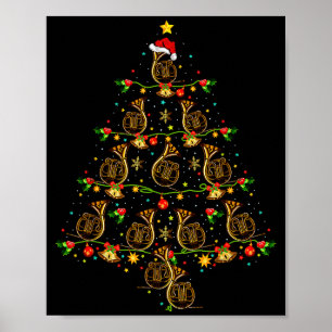 Poster Presente de Natal para Amante de Música de Trompa