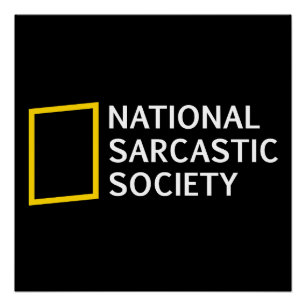 Póster Presente de Paródia Divertida da Sociedade Naciona