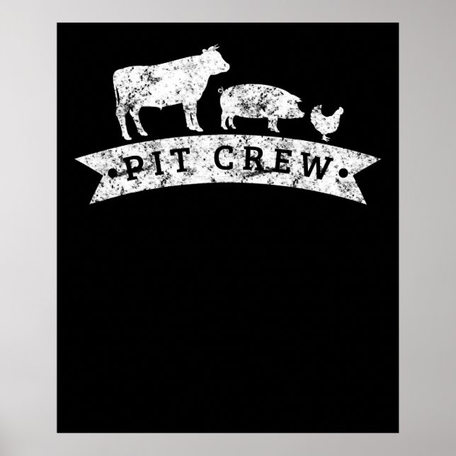 Poster Presente de passadores de frango de vaca engraçada (Frente)