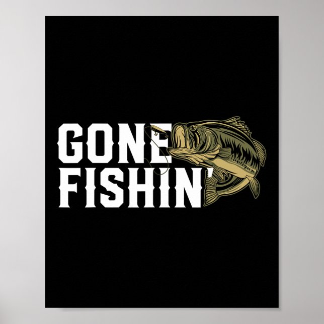 Poster Presente De Pesca Fi Para A Fi Engraçado Com Pesca (Frente)