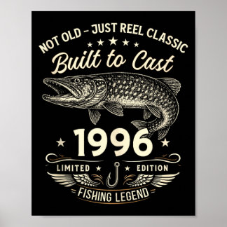 Poster Presente de Pesca para Homens de 30 Anos Original 