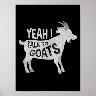 Poster Presente de Piada de Goat Lovers