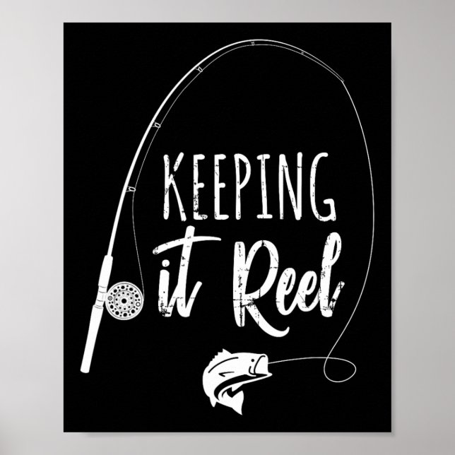 Poster Presente de Piada Vara de Pesca Engraçada Mantendo (Frente)