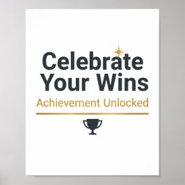Poster Presente de Sucesso Motivacional