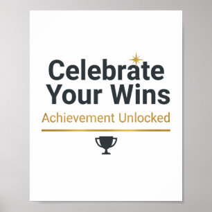 Poster Presente de Sucesso Motivacional
