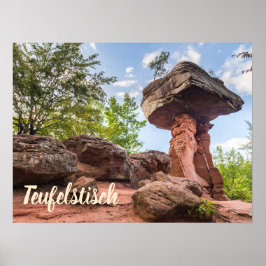 Poster Presente de Teufelstisch Hinterweidenthal Pfalz Al