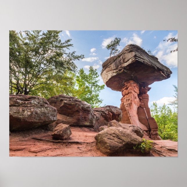 Poster Presente de Teufelstisch Hinterweidenthal Pfalz Al (Frente)