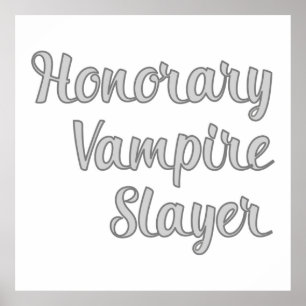 Poster Presente de Vampiro Honorário do Vampiro Buffy TV 