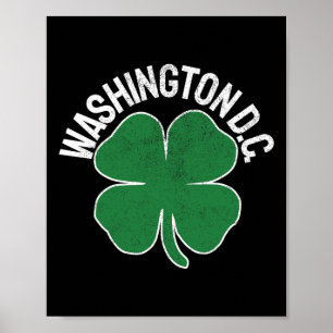 Poster Presente de Washington D.C. Dia de São Patrício Tr