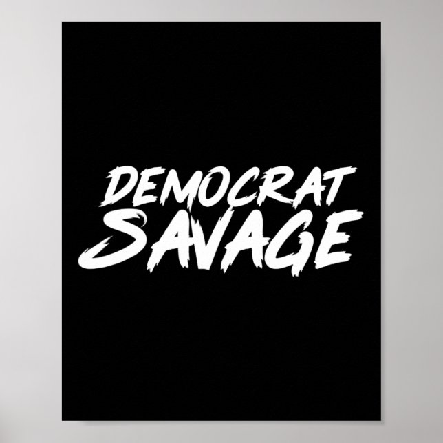 Poster Presente Democrata Selvagem Impeachment Trump Pres (Frente)