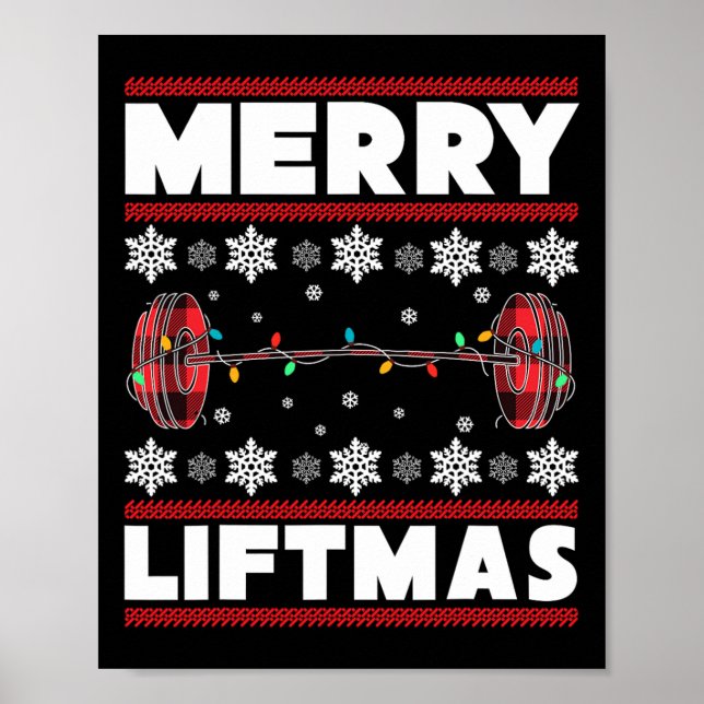Poster Presente Diversão Natal Merry Liftmas Academia Tre (Frente)