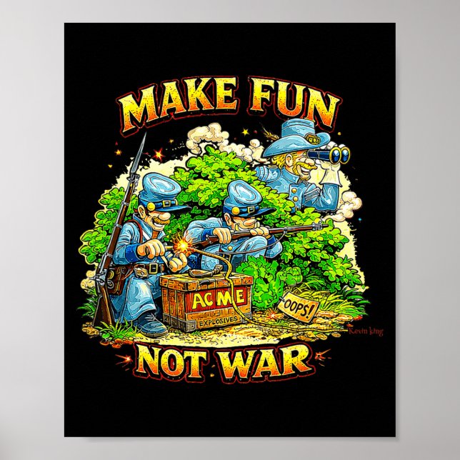 Poster Presente Divertido da Guerra Civil (Frente)