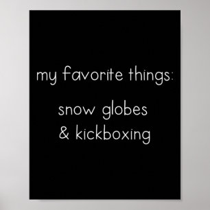 Poster Presente Divertido de Globo de Neve para Amantes d