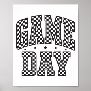 Poster Presente divertido de xadrez para dia de jogo de f