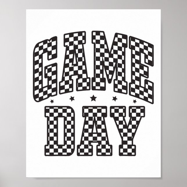 Poster Presente divertido de xadrez para dia de jogo de f (Frente)