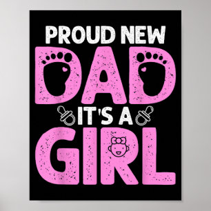 Poster Presente Divertido e Orgulhoso do Novo Pai para Ho