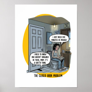 Poster Presente Divertido para Mãe de Gato - Humor de Ban
