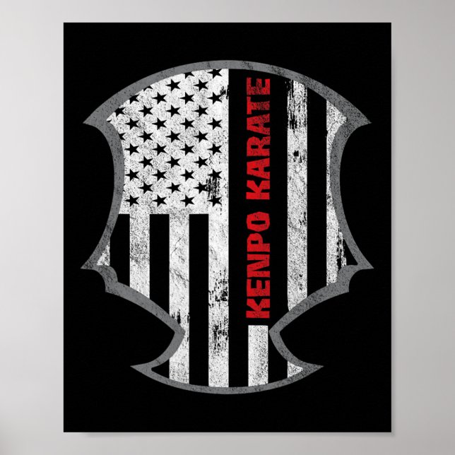 Poster Presente do artista marcial Kenpo Karate (Frente)