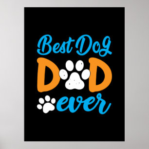 Poster Presente do Avô Melhor Pai de Cachorro de Todos