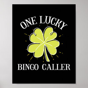 Poster Presente do Chamador de Bingo de Dia de São Patríc