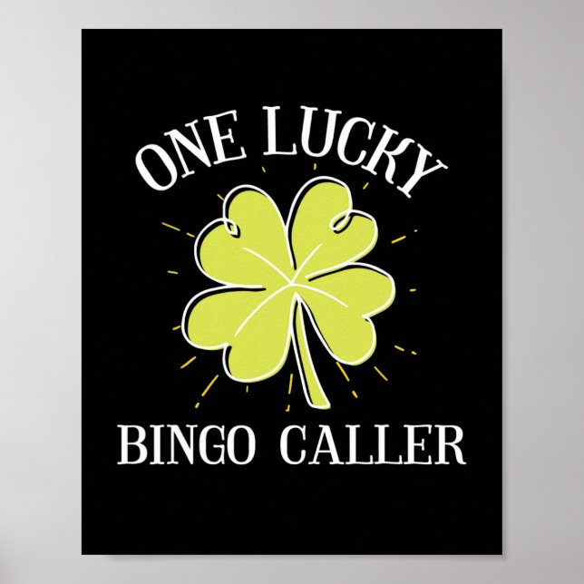 Poster Presente do Chamador de Bingo de Dia de São Patríc (Frente)