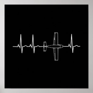 Poster Presente do Coração do Céu Voador do Piloto Vintag