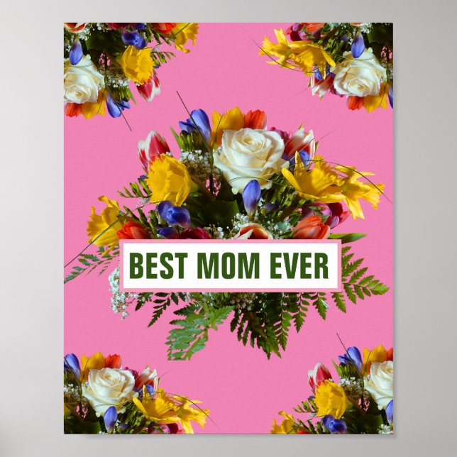 POSTER PRESENTE DO DIA DAS MÃES A MELHOR MÃE DE TODAS (Frente)