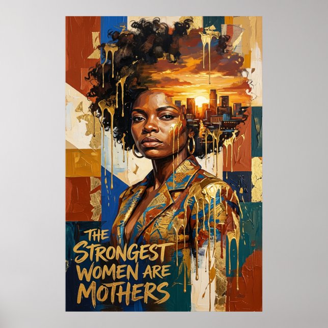 Poster Presente do Dia das Mães — As Mulheres Mais Fortes (Frente)